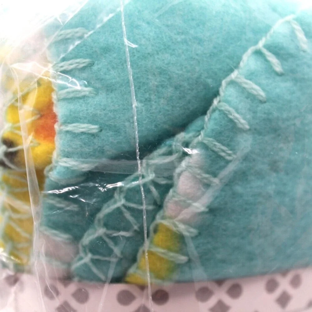 Easter Baby Chick Fleece Throw Blanket Turquoise Soft Cozy Spring Decor 50x60